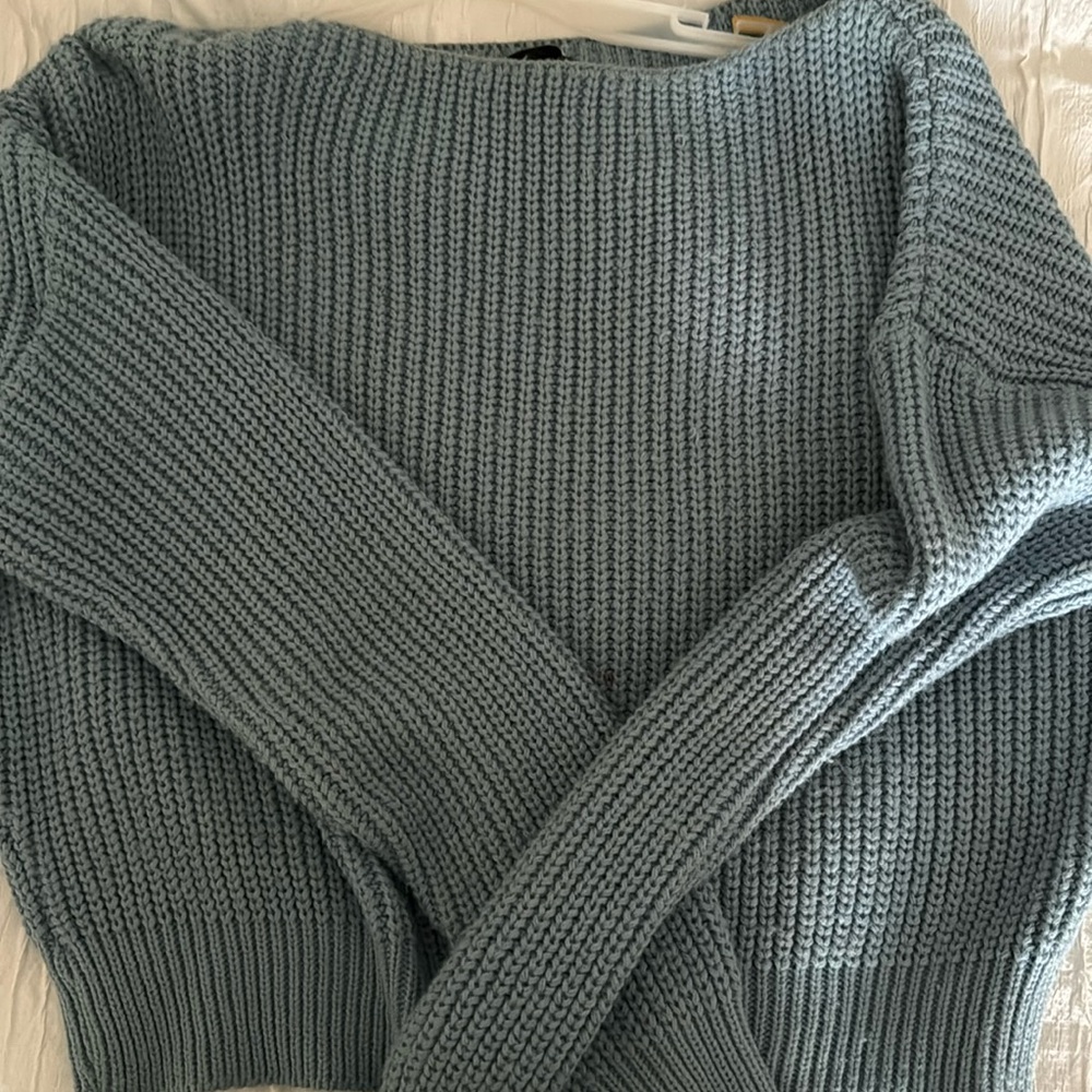 PLT baby blue sweater